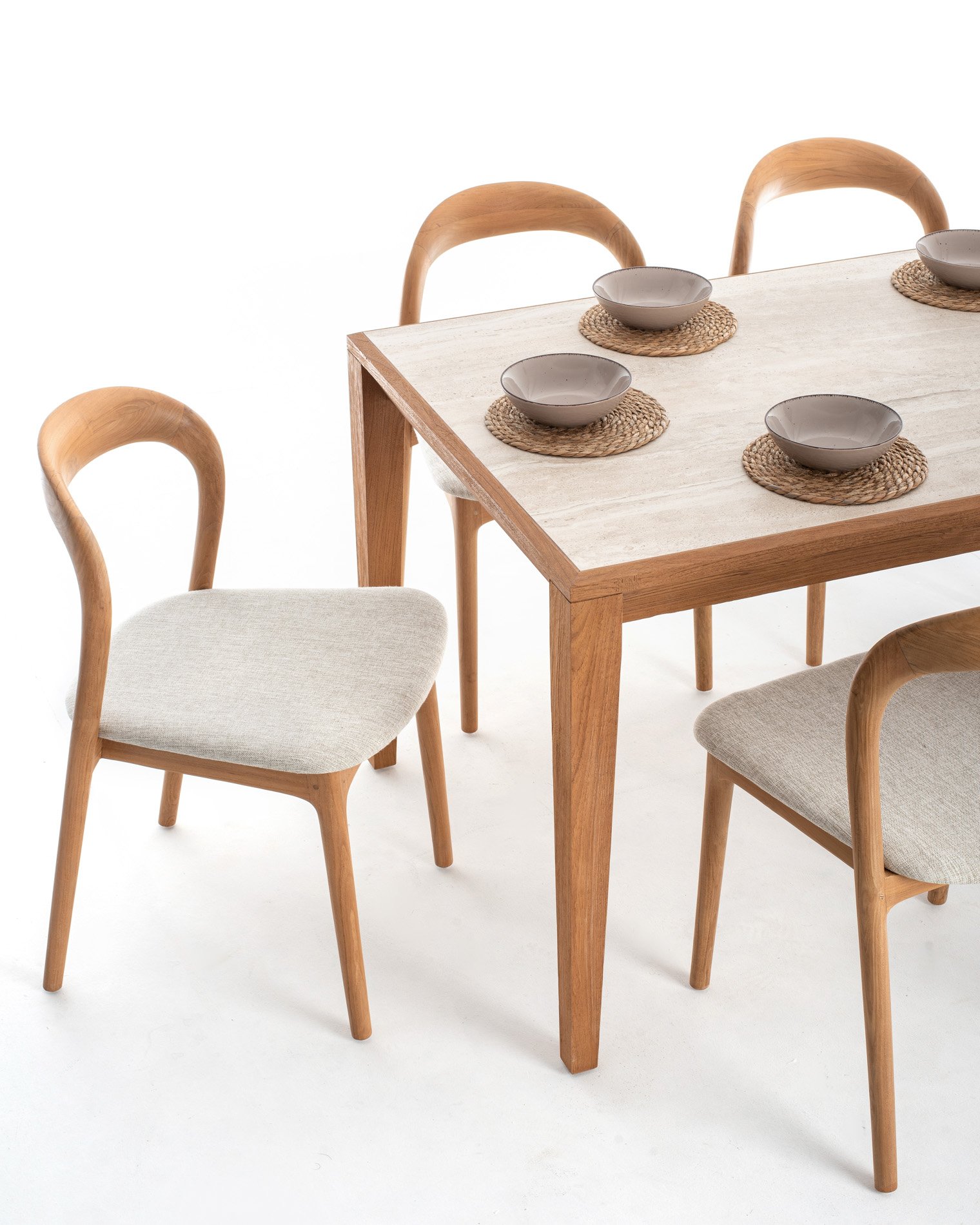 ASTRA DINING TABLE & NEVA DINING CHAIR CUSHION SEAT Thumbnail